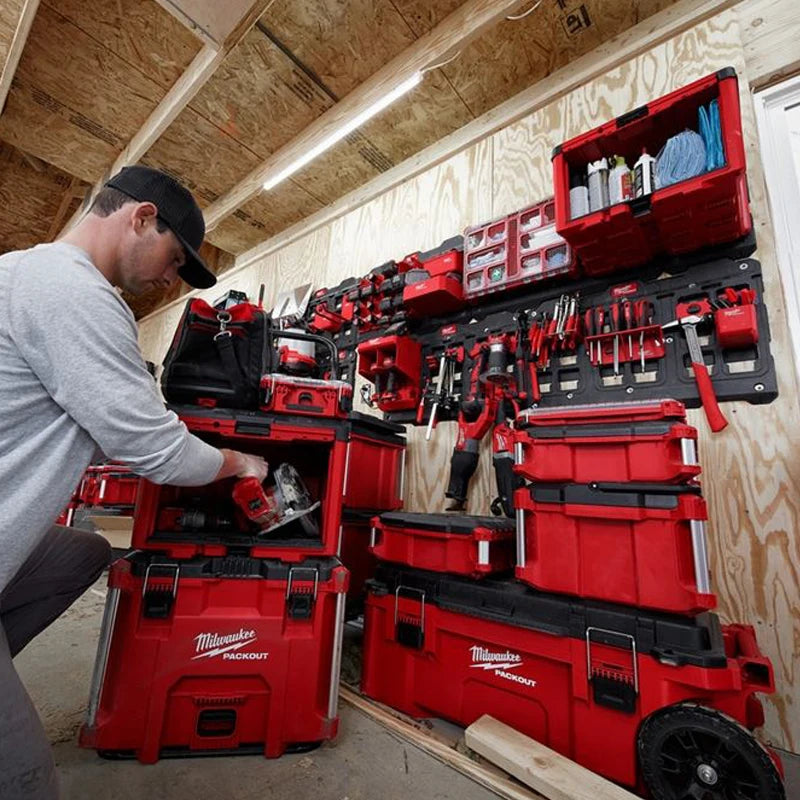 Milwaukee 48-22-8445 Impact Resistance Polymer Cabinet Storage System Can Suspension Stacking Tool Box