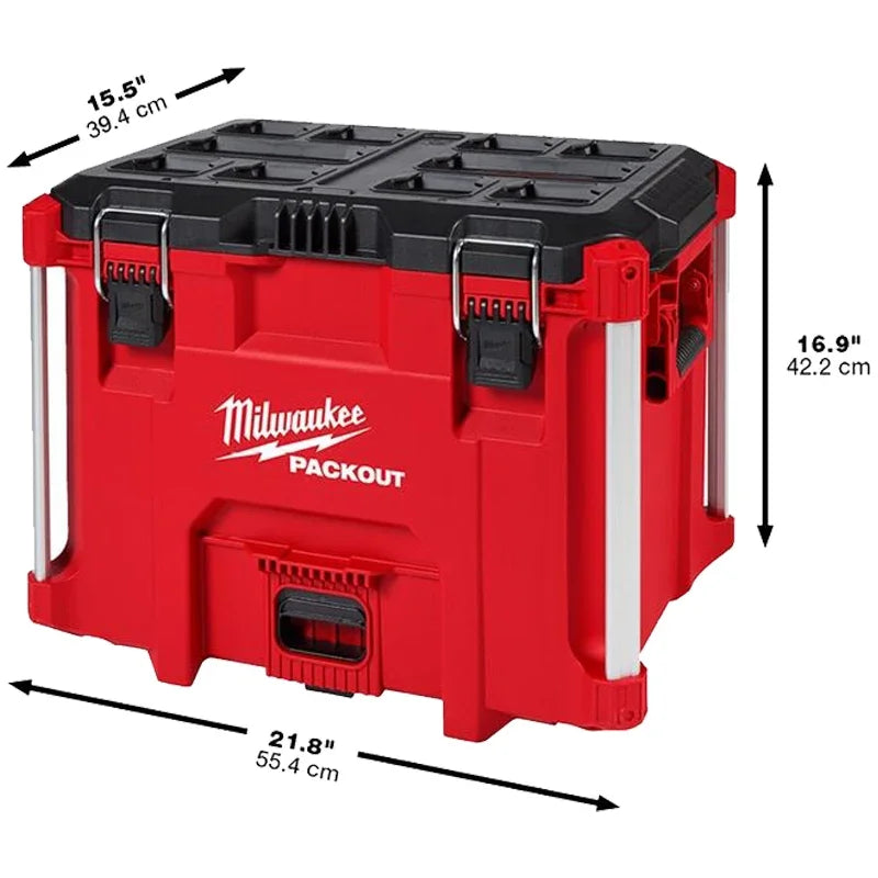 Milwaukee 48-22-8429 PACKOUT 22" Portable Durable Storage Modular XL Tool Box Organizer Heavy-Duty Large Tool Box