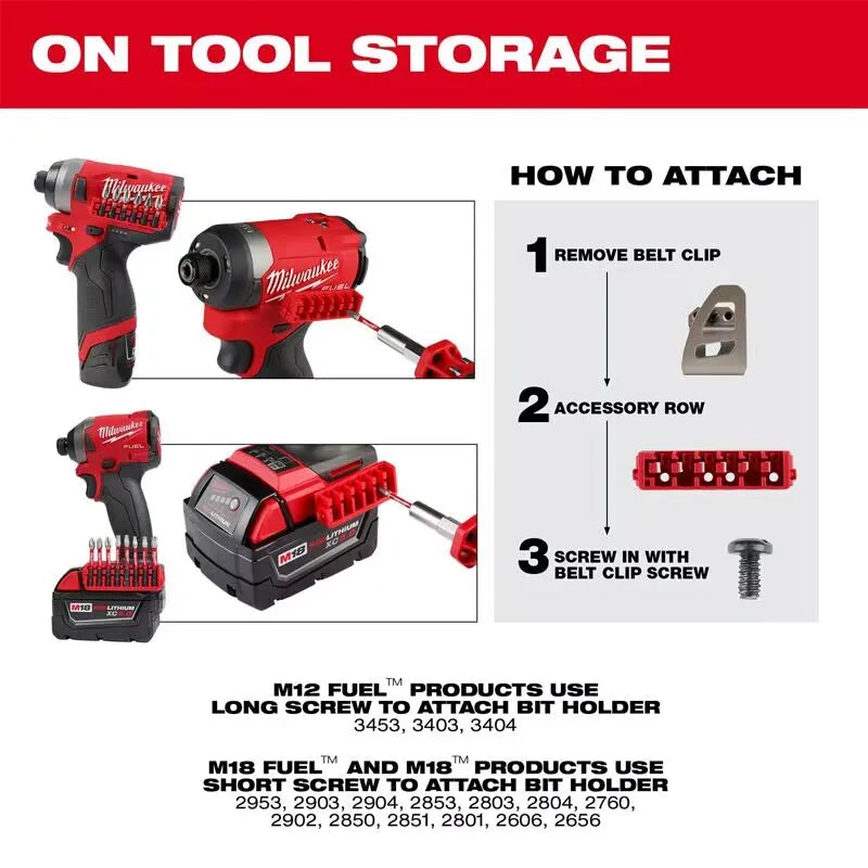 Milwaukee 48-32-9933 Small & Medium PACKOUT Compatible Case Rows for Insert Bit Accessories Power tool accessories