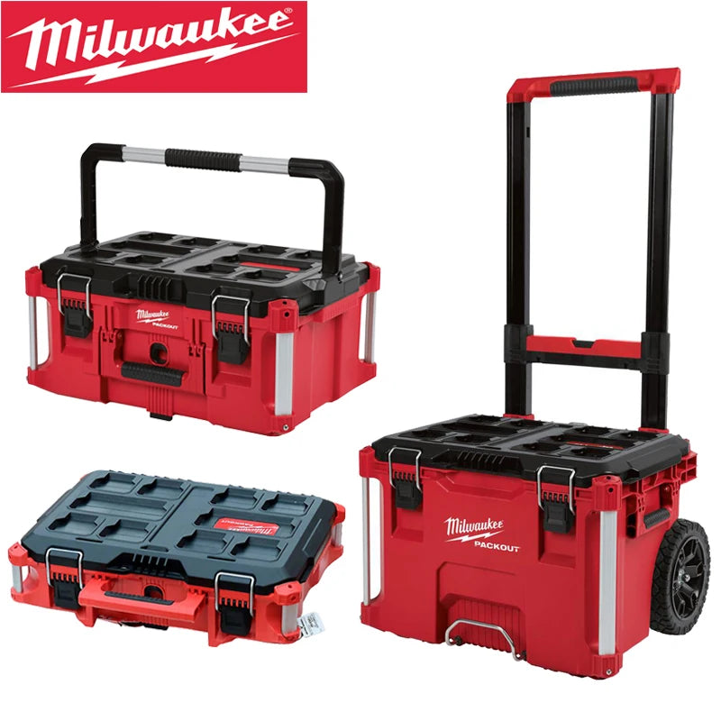 Milwaukee PACKOUT Tool Box 48-22-8424 48-22-8425 48-22-8426 Power Tool Accessories Stackable Combination Containment Case