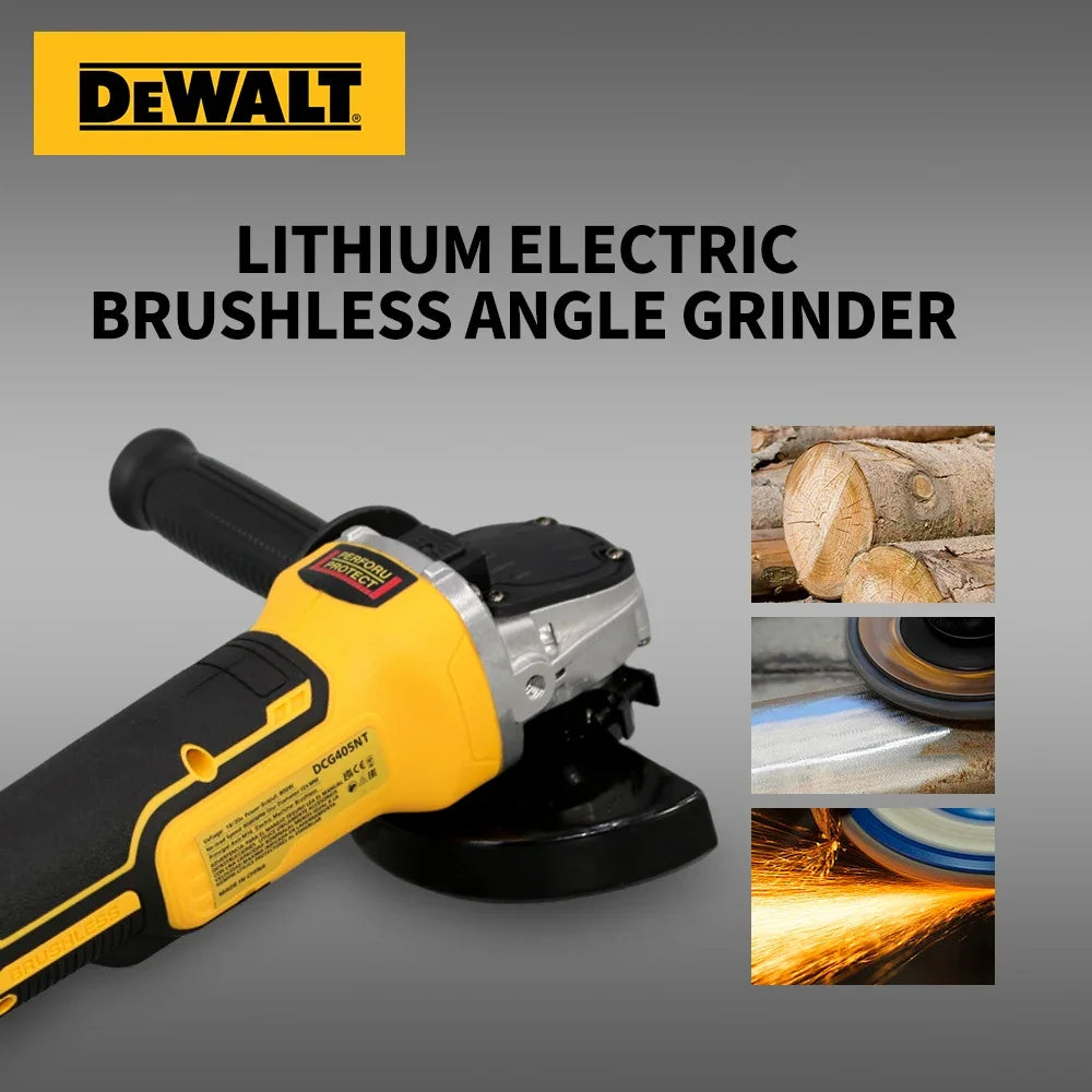 DEWALT DCG405 100/125mm 18V lithium battery brushless flat head angle grinder bare machine tool cutting machine