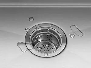 Kitchen Sink 33 x22 Inch, 16 Gauge Stainless Steel Drop In Kitchen Sinks Single Bowl 2-Hole R10 Corner, 10" Dee