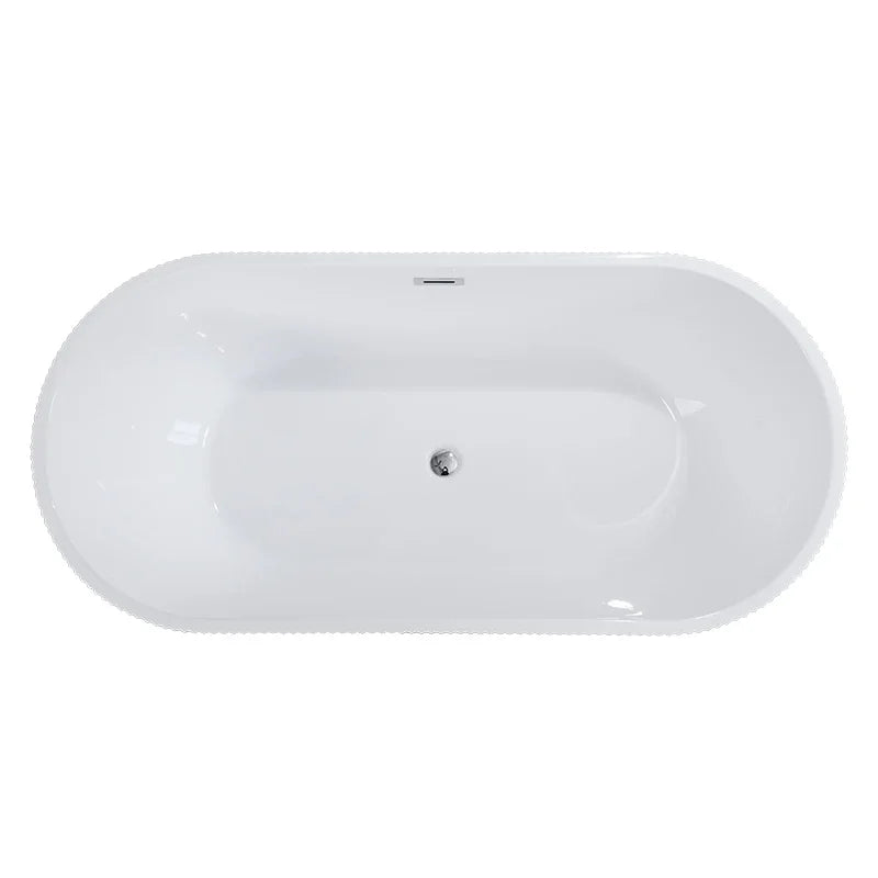 Hot Sale Acrylic Bathtub Modern Design Freestanding Bath Tub White Free Standing Alone Soaking Whirlpool Tub