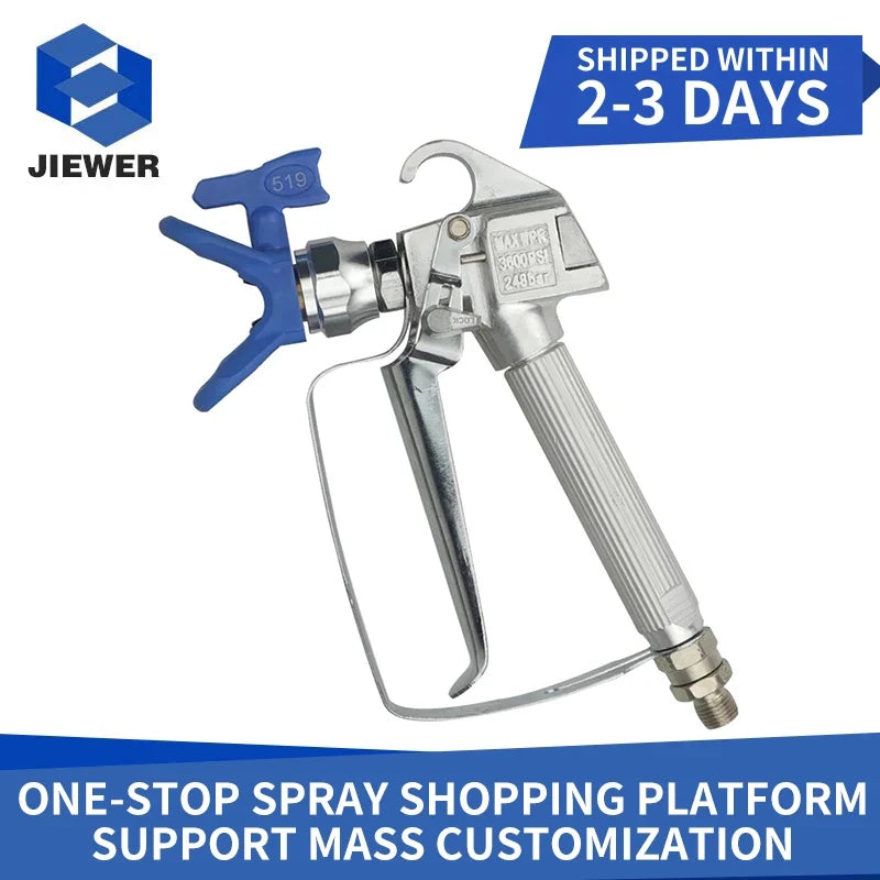 JIEWER Professional 3600PSI High Quality Airless Spray Gun For TItan Wagner Paint Sprayers With 519 Spray Tip Best Promotion