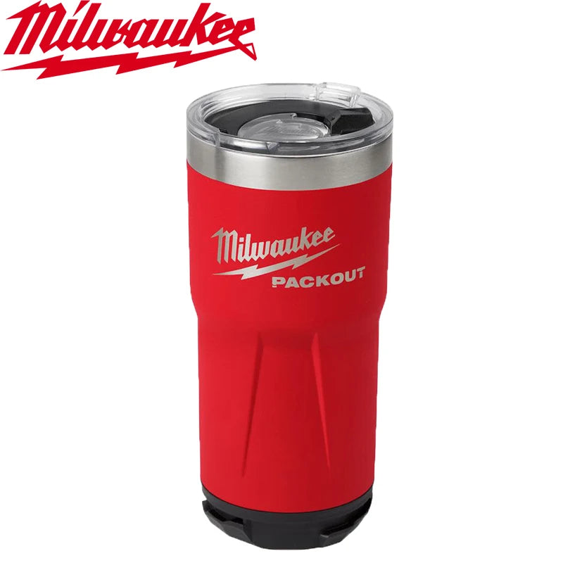 Milwaukee PACKOUT Insulated Cup Tumbler Heat Cold Retention Water Cup Stainless Steel Long Durability 48-22-8392RX 48-22-8393BX