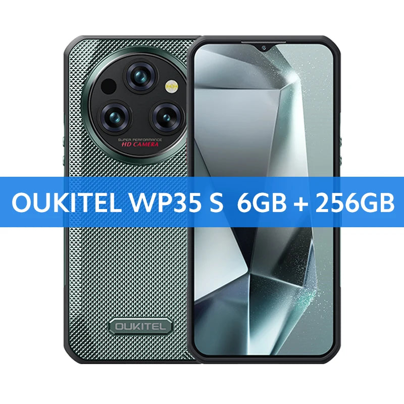 Oukitel WP35 S Rugged phone 6GB+256GB 11000mAh Cellphones androids NFC 48MP Rear Camera Smartphone Business phone