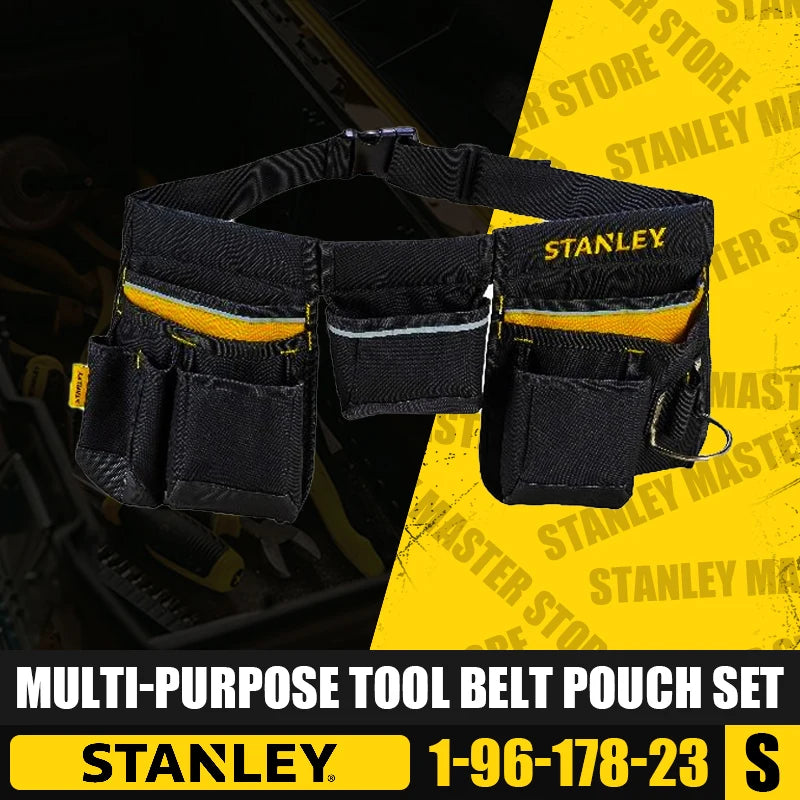 STANLEY 1-96-178-23 Multi-purpose Tool Belt Pouch Set Electrician Home Appliances Repair Organizer Power Tool Accessories