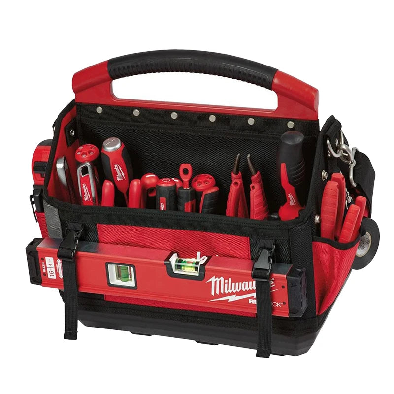 Milwaukee 48-22-8315 PACKOUT 15" Tote 31 Pockets Zipper Style Hand Tools Spare Parts Storage Kit Durable Suitcase