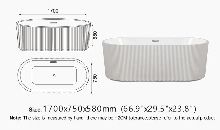 Hot Sale Acrylic Bathtub Modern Design Freestanding Bath Tub White Free Standing Alone Soaking Whirlpool Tub