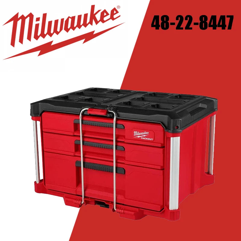 Milwaukee Tool Box PACKOUT Stackable 48-22-8442 48-22-8443 48-22-8444 48-22-8447 Super Large Capacity Storage Tool Drawer Box