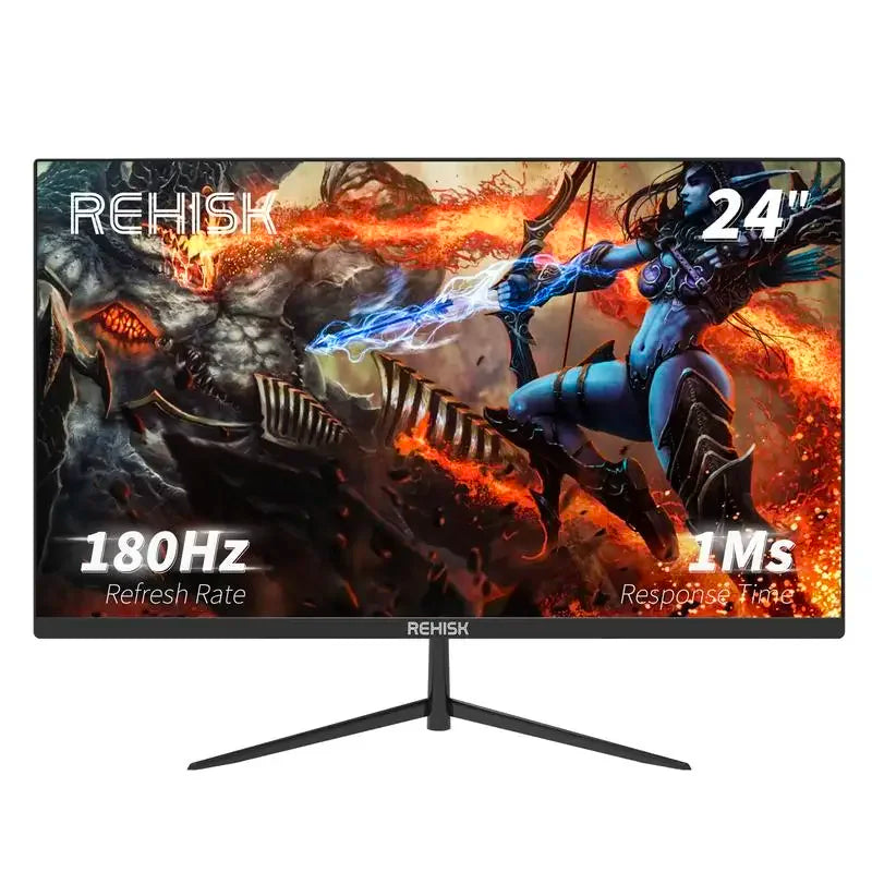 New 180Hz 24'' Gaming Monitor FHD - 1ms(GTG) response,IPS, AMD FreeSync, Built-in Speakers, Super Realistic HD Picture