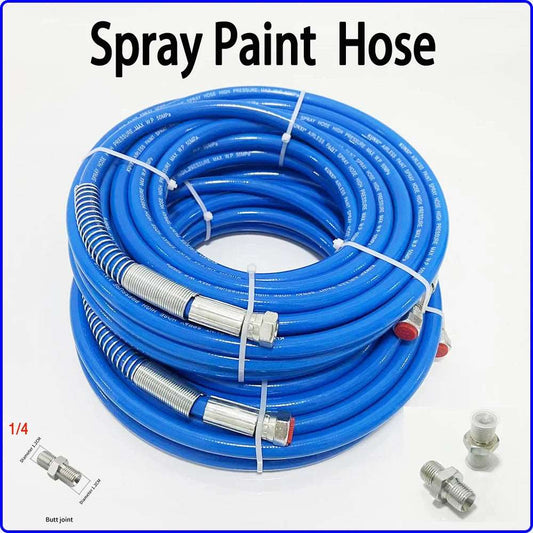 Premium 1/4 Airless Paint Spray Hose - High Pressure Flexible Fiber Nylon Tube