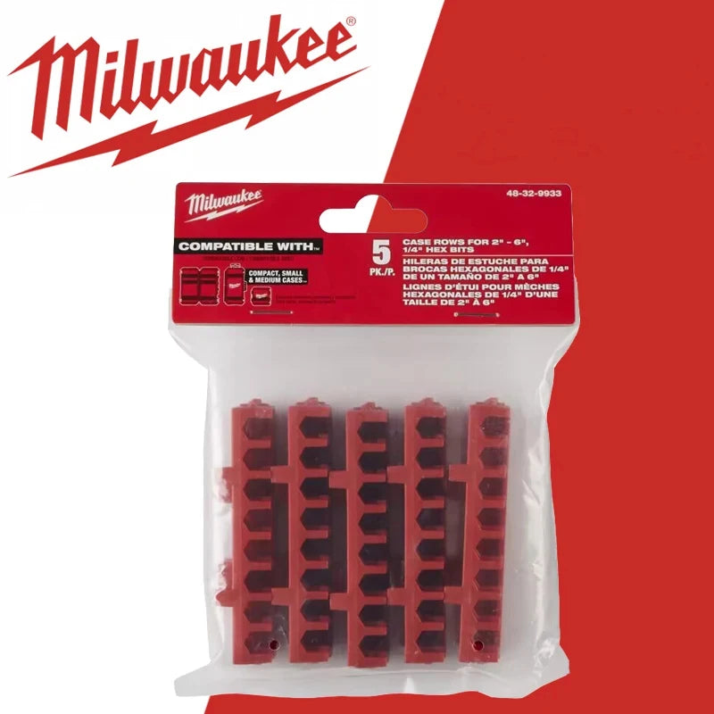 Milwaukee 48-32-9933 Small & Medium PACKOUT Compatible Case Rows for Insert Bit Accessories Power tool accessories