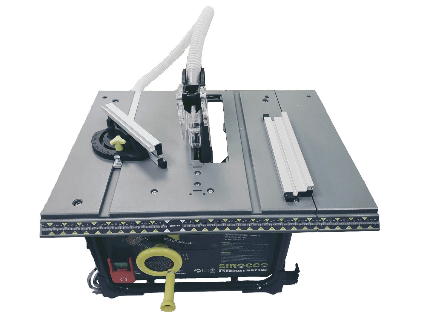 Saw It Dustless-Sirocco Dustless 8.5 inch Table Saw